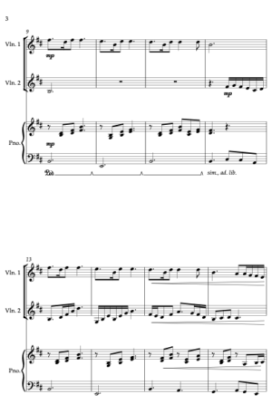 The Skye Boat Song – Violin (or Violin/Viola) Duet with Piano Accompaniment