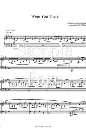 Were You There (When They Crucified My Lord) – Intermediate Piano Solo