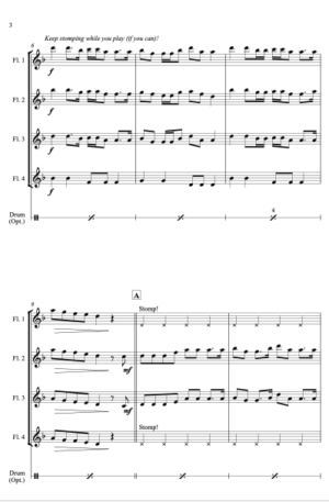 Song of the Wellerman – for Flute Quartet