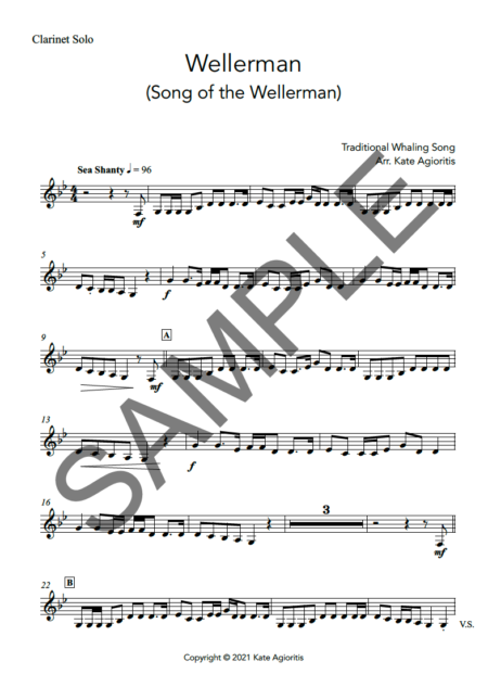 Wellerman Clarinet Sample p7tryd