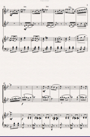 “Seguidilla” From Bizet’s “Carmen”. Flute Duet and Piano