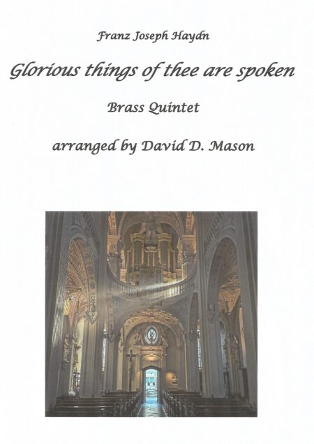 Glorious things of thee are spoken Brass Quintet Front Cover scaled scaled