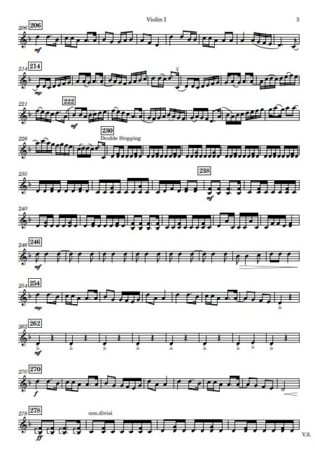 Symphonic Sea Shanties No.1 Violin Part Sample