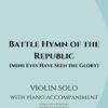 Battle Hymn of the Republic - Violin Solo with Piano Accompaniment webcover