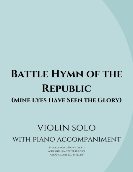 Battle Hymn of the Republic - Violin Solo with Piano Accompaniment webcover