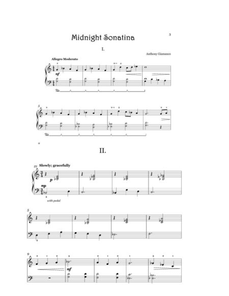MIDNIGHT SONATINA piano page1