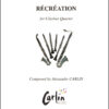 Recreation Clarinet quartet Webcover with border