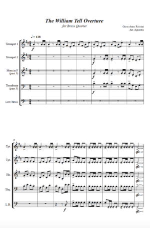 William Tell Overture – for Brass Quartet