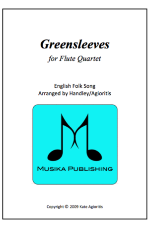 Greensleeves (What Child Is This?) – Jazz Arrangement for Flute Quartet