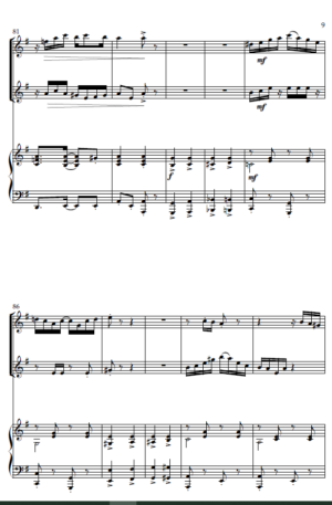 Liberty Rag” For Flute Duet and Piano- Intermediate
