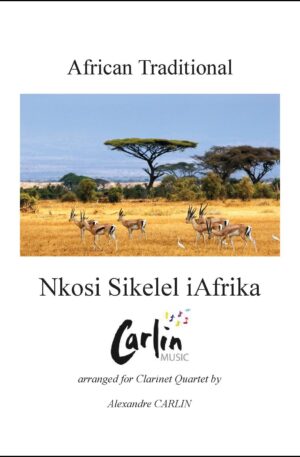Nkosi Sikelel iAfrika Clarinettes Webcover with border