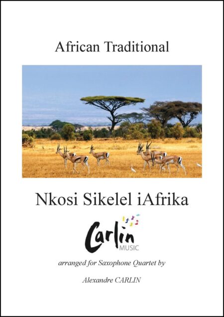 Nkosi Sikelel iAfrika Saxophones Webcover with border