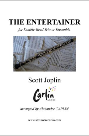 Joplin – The Entertainer for Double Reed Trio or ensemble