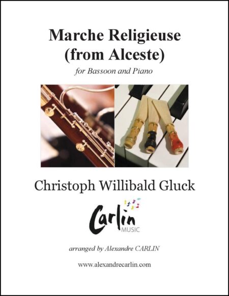 Marche religieuse dAlceste bassoon piano Webcover with border