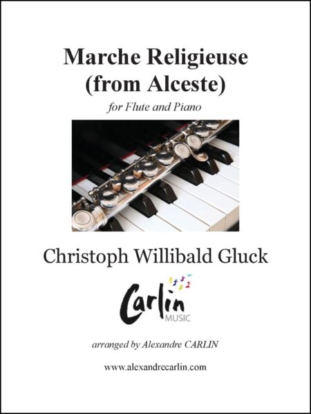 Marche religieuse dAlceste flute piano Webcover with border