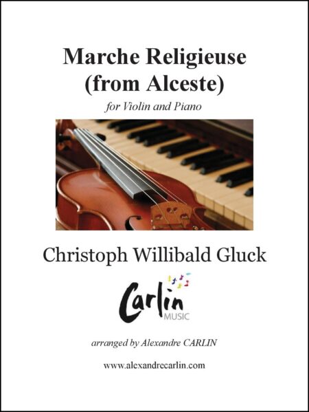 Marche religieuse dAlceste violin piano Webcover with border