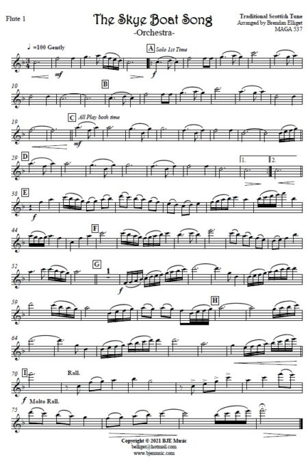530 The Skye Boat Song ORCHESTRA Sample page 005