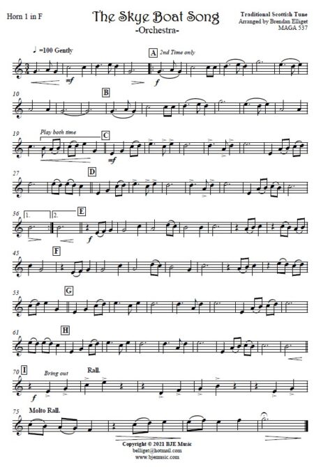 530 The Skye Boat Song ORCHESTRA Sample page 006