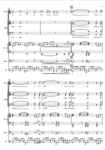 O Holy Night Christmas 2017 Sheet music for Piano, Soprano, Tenor, Baritone  & more instruments (SATB)