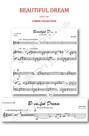 No.3 Beautiful Dream (Trombone Bass Clef or Bb Treble Clef)