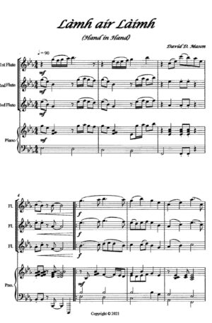 Làmh air Làimh (Hand in Hand) – Flute Trio