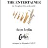 The entertainer saxophone Webcover with border