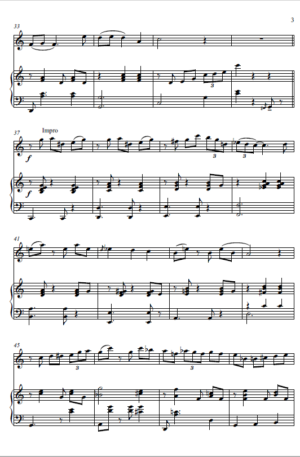 “Sightseeing” – A Jazz Waltz for Flute and Piano