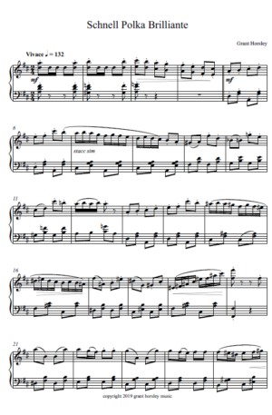 “Schnell Polka Brilliante” -Piano Encore piece