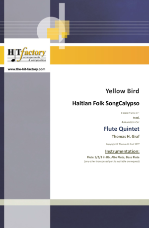 Yellow Bird – Haitian Folk Song – Calypso – Flute Quintet