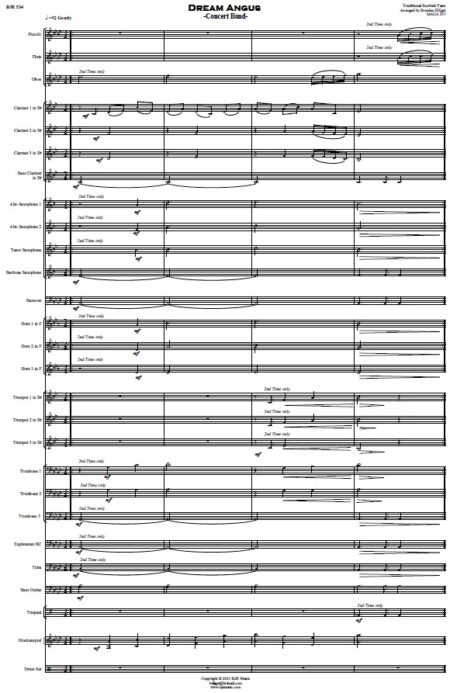 534 Dream Angus Concert Band SAMPLE page 001
