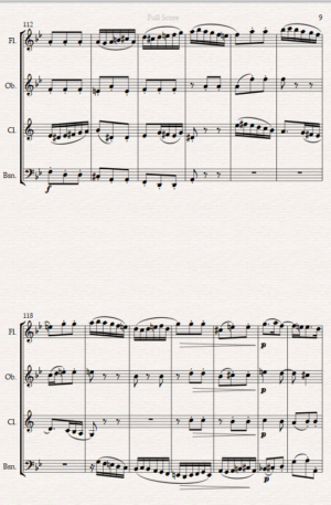 JS Bach “Prelude” From English Suite no 3 BWV 808- Arranged for Wind Quartet