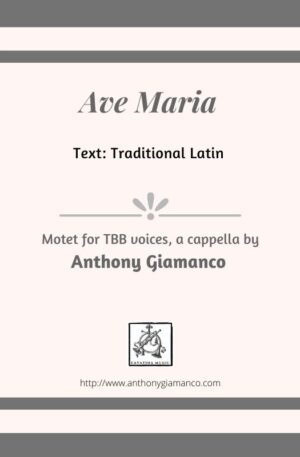 AVE MARIA – TBB, a cappella