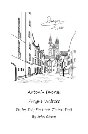Dvorak Waltzes set for easy flute and clarinet duet