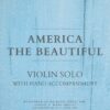 America the Beautiful - Violin Solo with Piano Accompaniment web cover