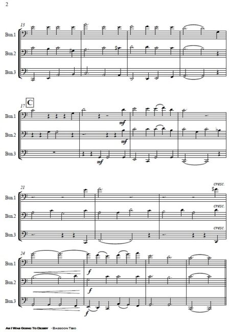 542 As I Was Going to Derby Bassoon Trio SAMPLE page 002