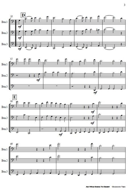 542 As I Was Going to Derby Bassoon Trio SAMPLE page 003