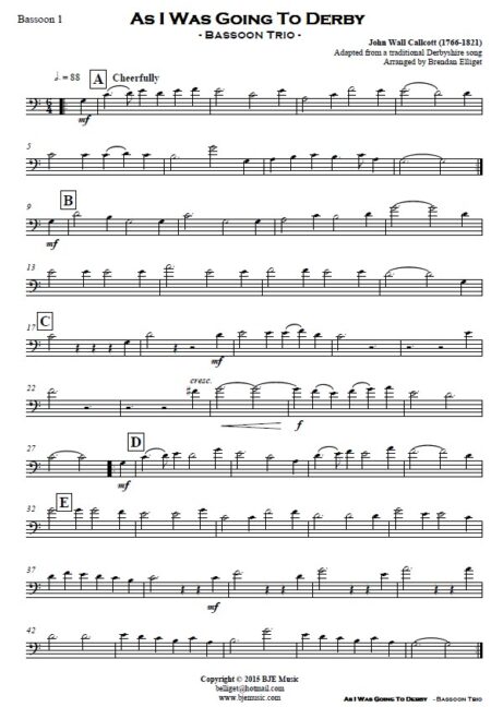 542 As I Was Going to Derby Bassoon Trio SAMPLE page 004