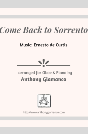 COME BACK TO SORRENTO – oboe and piano