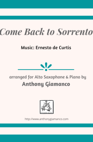 COME BACK TO SORRENTO – alto sax/piano