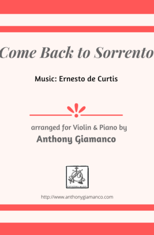 COME BACK TO SORRENTO – violin and piano