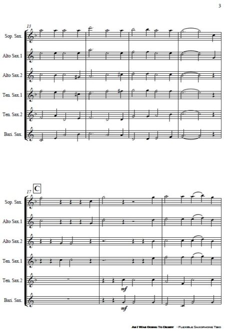 540 As I Was Going To Derby Flexible Sax Trio SAMPLE page 003