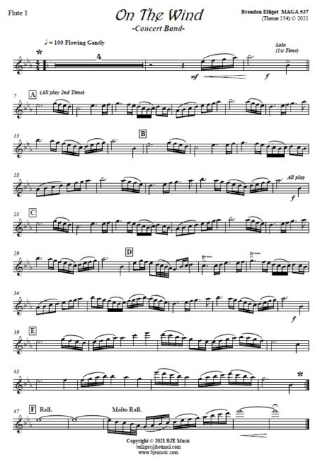 524 On The Wind Concert Band SAMPLE page 004