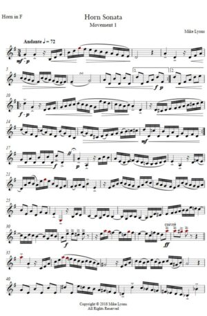 Horn Sonata No. 1 (Unaccompanied)