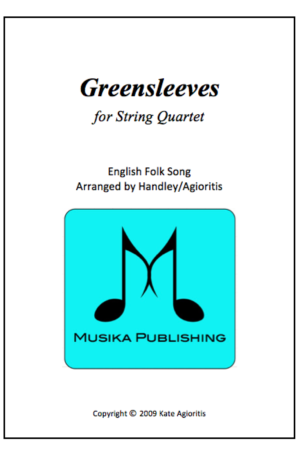 Greensleeves (What Child Is This?) – Jazz Arrangement for String Quartet