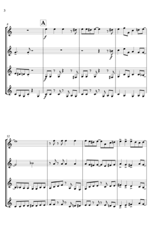 Jingle Bells – Jazz Arrangement for Clarinet Quartet