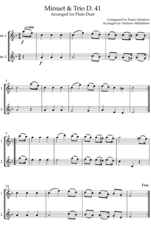 15 Duets for Beginner/Intermediate Flute