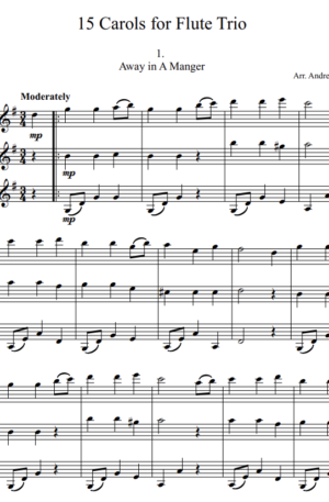 15 Carols arranged for Flute Trio