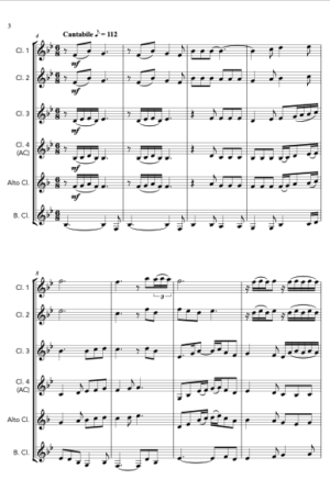 Shenandoah – Clarinet Choir (Quintet)