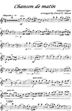 Chanson de matin, Op. 15, No.2 – Violin Solo