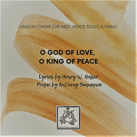 O GOD OF LOVE O KING OF PEACE choir piano